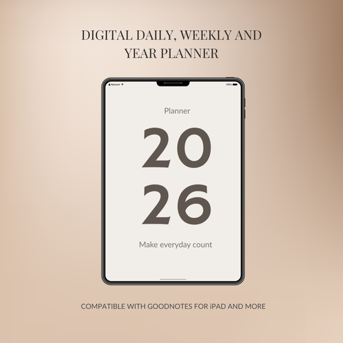 Digital Daily, Weekly & Year Planner for iPad
